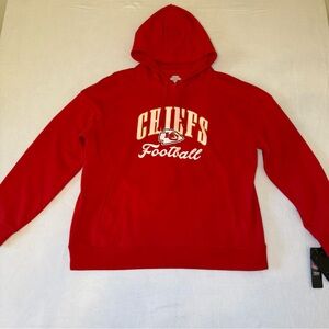 Fanatics Kansas City Chiefs Women’s Football Hoodie XL Red Fleece‎ New With Tags
